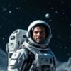 SpaceOdssey03 Step into the cosmos with a stunning AI Space Odyssey portrait, bringing the wonder of space exploration to life.