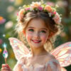 ChilHoodDreams2 AI Kids World portrait, featuring a child transformed into their favorite storybook character or dream job with vibrant, magical details.
