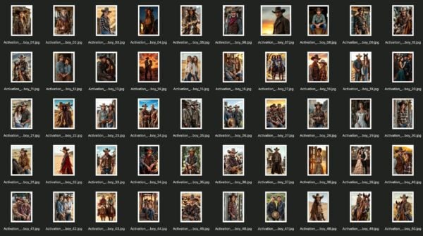 cowboy AI Cowboy Photo Booth Face Swap Collection