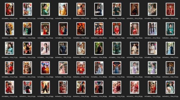 çin sokakları AI China Street Photo Booth Face Swap Collection