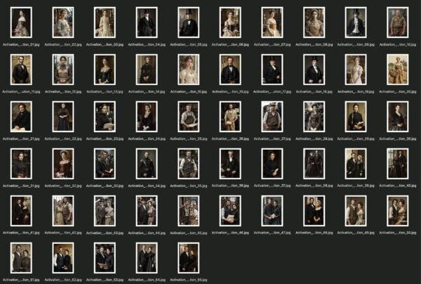 révolution industrielle Cabine photographique de l'époque victorienne AI Collection Face Swap