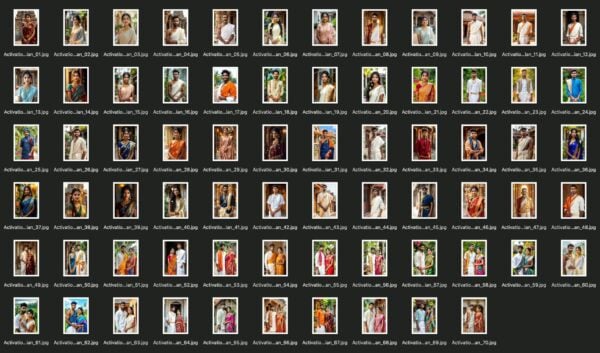 indiano meridionale AI South Indian Photo Booth Collezione Face Swap