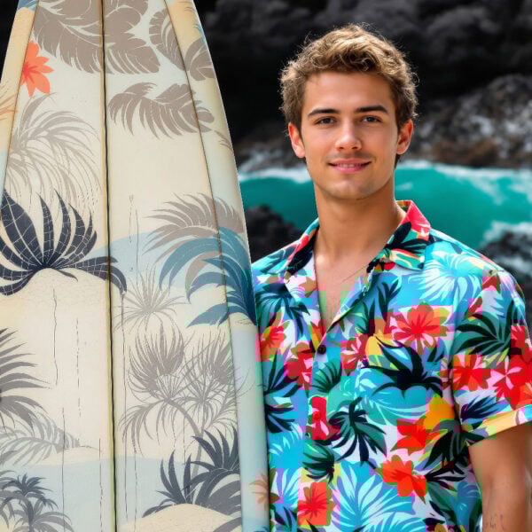 AI Hawaii Photo Booth Colección Face Swap