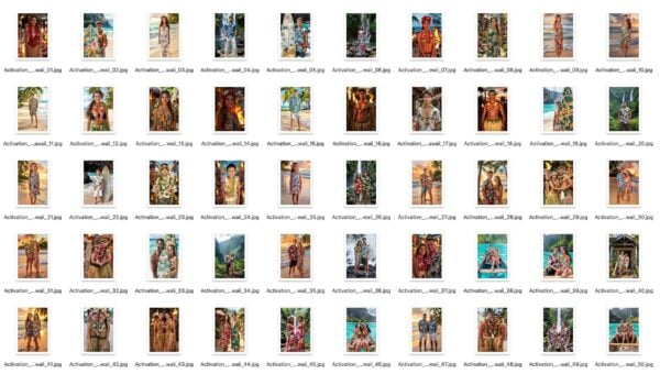 AI Hawaii Photo Booth Colección Face Swap