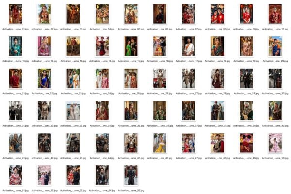 Fotomatón con trajes tradicionales AI Colección Face Swap