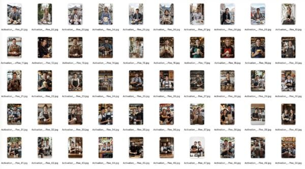 Collection de photos « Face Swap » prises au photomaton du festival AI Coffee