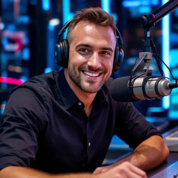 AI Radio Host Photo Booth Face Swap Collection