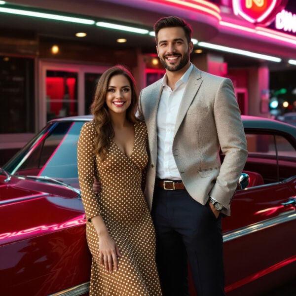 Cabina fotográfica AI Classic Car Colección Face Swap