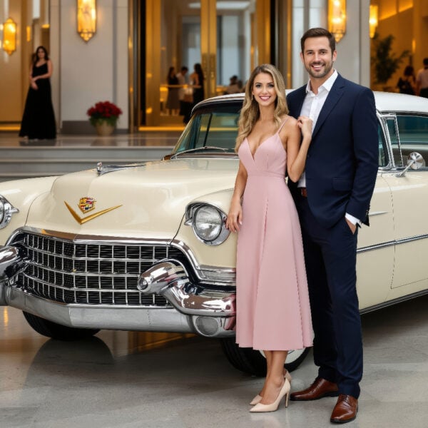 Cabina fotográfica AI Classic Car Colección Face Swap