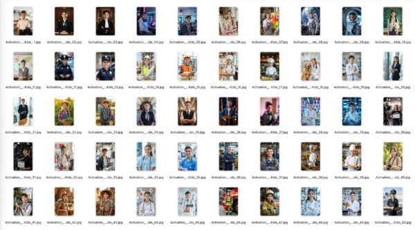 Emplois dans le domaine de l'IA Photomaton pour enfants Collection Face Swap