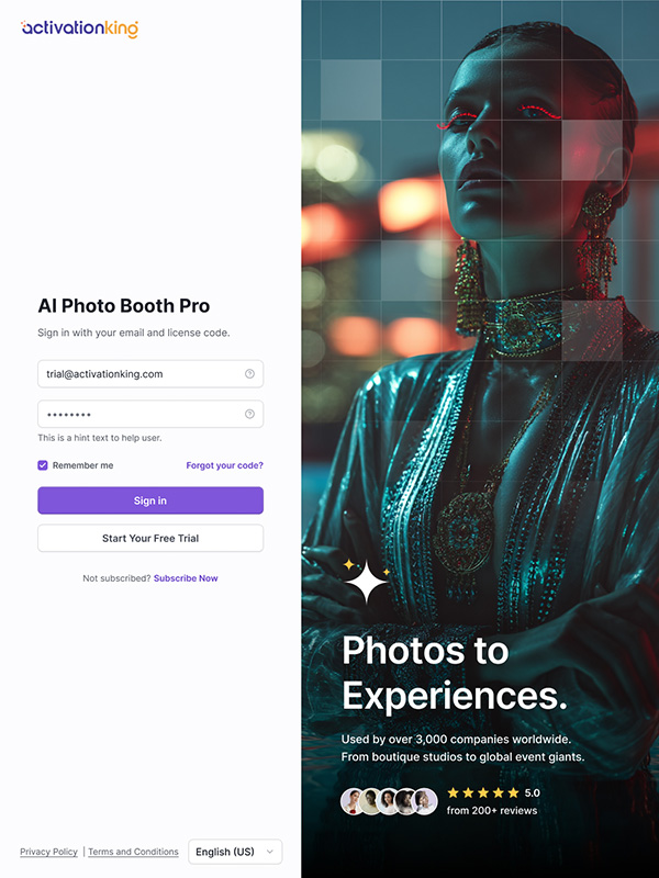 AI Photo Booth Software AI Powered Photo Booth Software | iOS, Win, Mac & Android